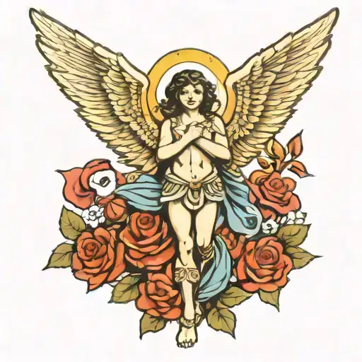arch angel michael tattoo design idea