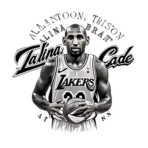 "Alaina, Triston, Cade" Kobe Bryant logo combined tattoo design idea