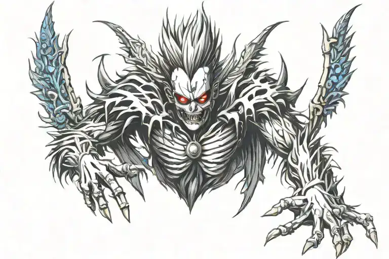 Death Note Ryuk God of Death tattoo design idea