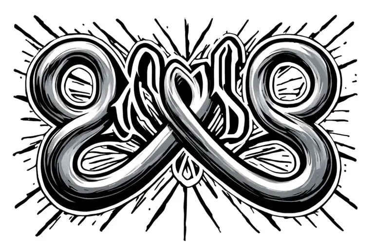 infinity symbol, owned slave text, basic tattoo design tattoo design idea