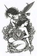 Orpheus And Eurydice tattoo design idea