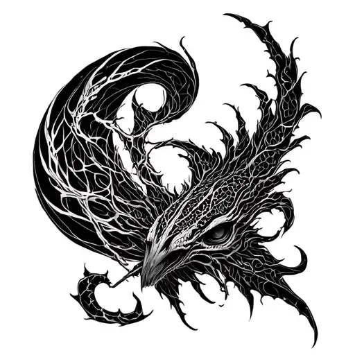 Phyrexian tattoo design idea