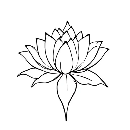 warframe lotus flower blooming tattoo design idea