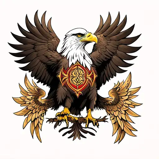 Romanian Eagle design tattoo design idea