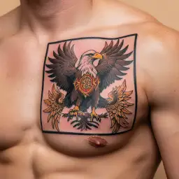 Romanian Eagle design tattoo design idea