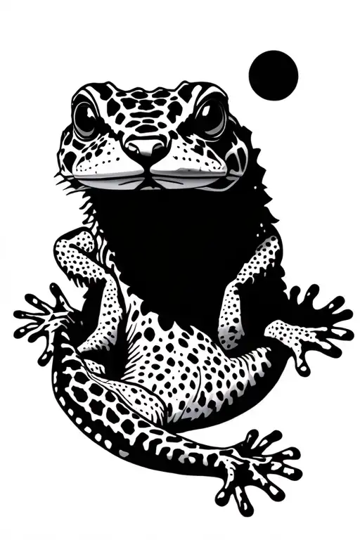 Leopard Gecko tattoo design idea