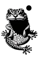 Leopard Gecko tattoo design idea