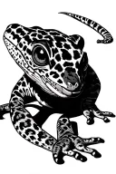 Leopard Gecko tattoo design idea