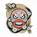 Daruma Doll tattoo tattoo design idea