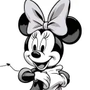 minnie mouse tattoo design idea