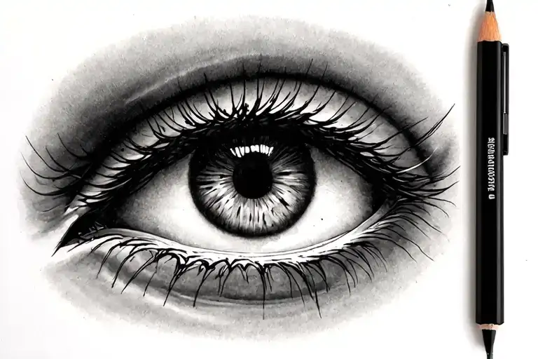 eye is window to the soul  tattoo design idea