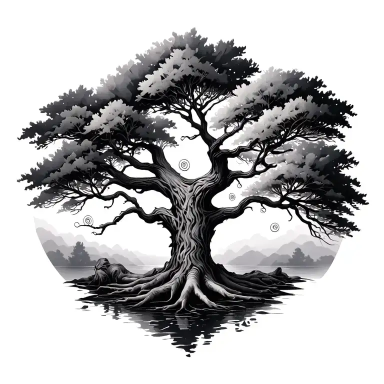 tree tattoo design idea