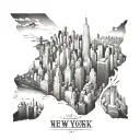 New York City tattoo design idea