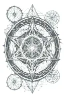 helm of awe & web of wyrd tattoo design idea
