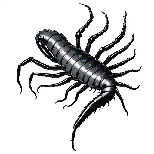 Ken kaneki centipede tattoo design idea