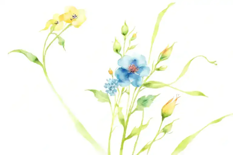 floral wrap my arm tattoo design idea