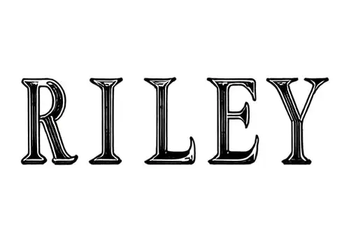 "RILEY" tattoo design idea