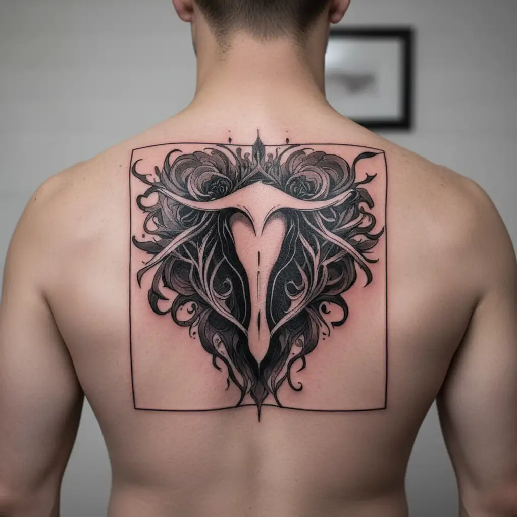 Vulva tattoo design idea