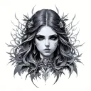 Malenia Elden Ring Bust tattoo design idea
