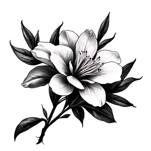 Oleander tattoo design idea