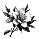 Oleander tattoo design idea