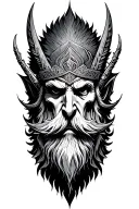 Odin tattoo design idea