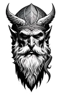 Odin tattoo design idea