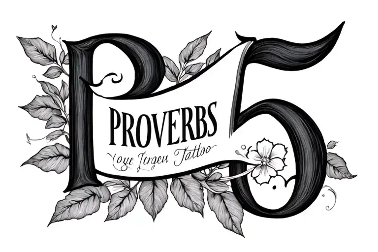 Proverbs 3 5  tattoo design idea