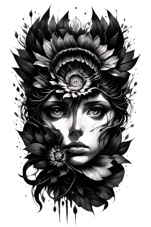 break the cycle, peace of mind body soul. With eyes and signature tattoo design idea