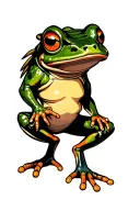redneck frog tattoo design idea