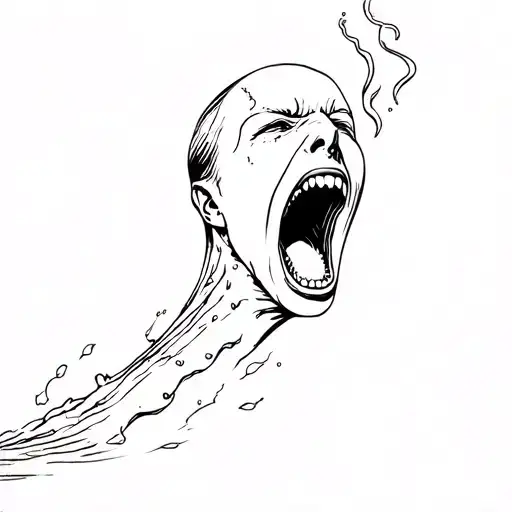 inspired by "screaming underwater" by Alex warren tattoo design idea