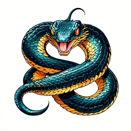 Snake is from Adler in tattoo design idea