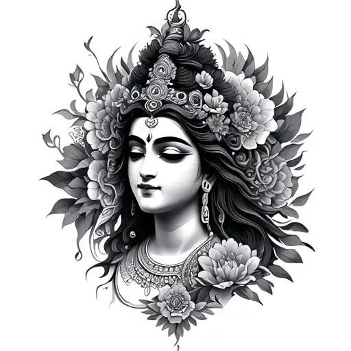 Green Tara tattoo design idea