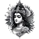 Green Tara tattoo design idea