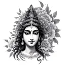 Green Tara tattoo design idea