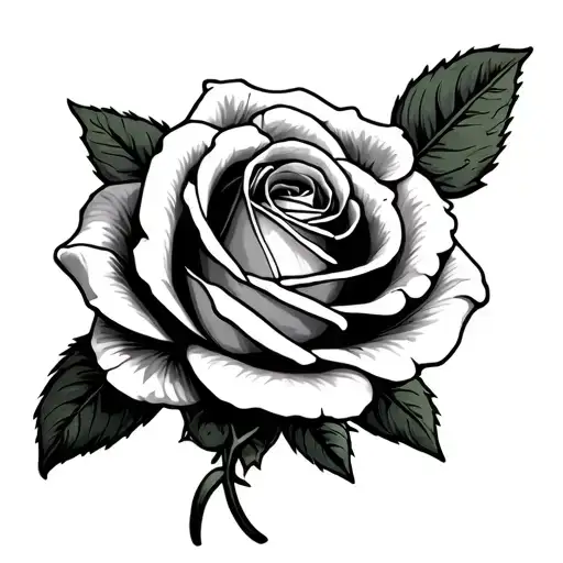 Irish yellow rose tattoo design idea