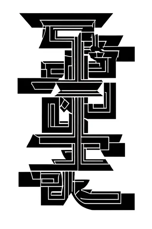Korean writing tattoo design idea