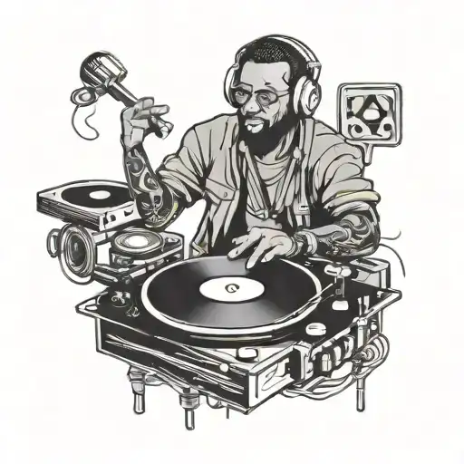 Dj tattoo design idea