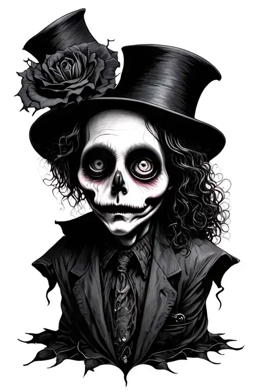Tim Burton movie inspired tattoo tattoo design idea
