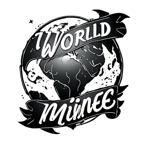 the world is mine tattoo design idea