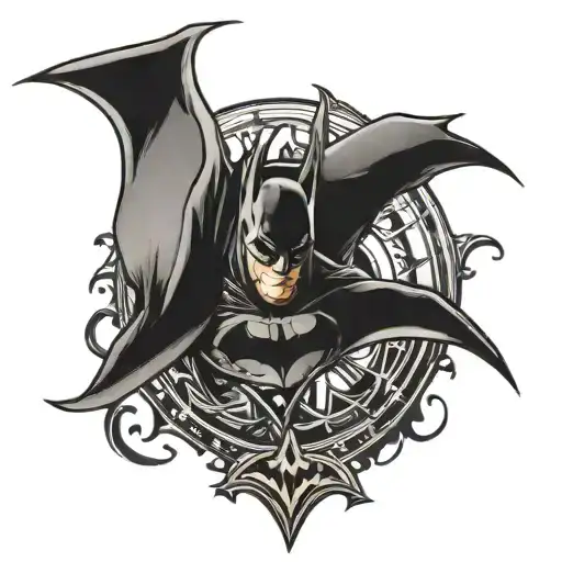 batman logo tattoo design idea