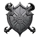 celtic knight shield tattoo design idea