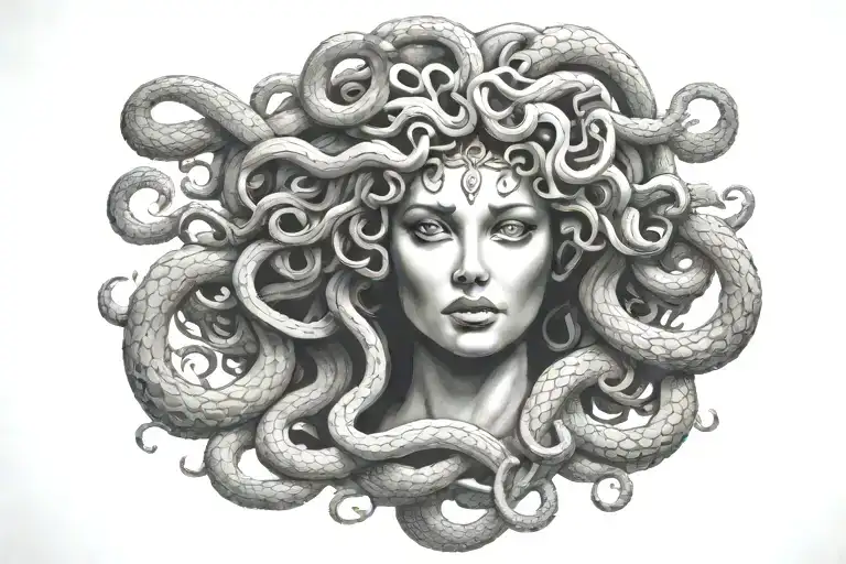medusa tattoo design idea