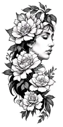 Strength resiliance mental health family tattoo design idea