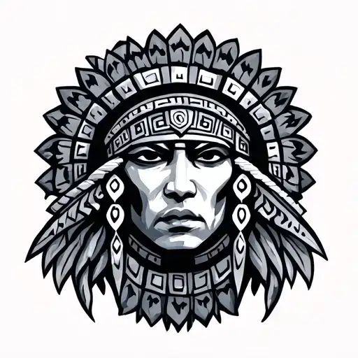 Aztec tattoo design idea