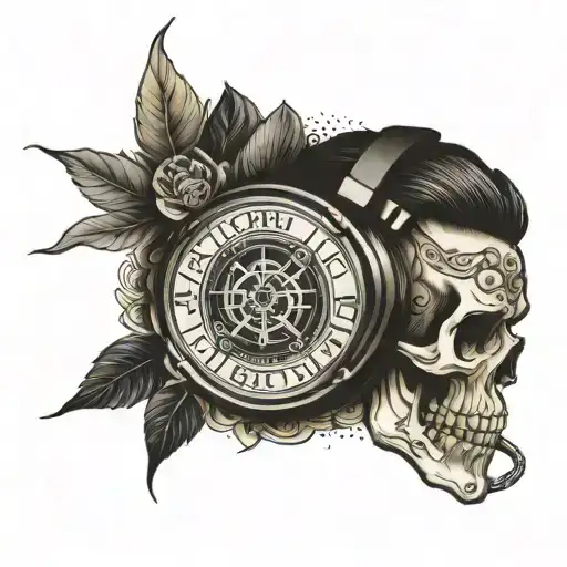 shut up and listen keep watching stay quiet tattoo design idea