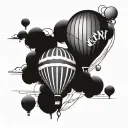 Nf Balloon tattoo design idea