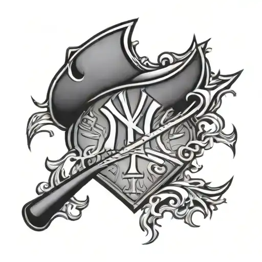 yankees logo tattoo design idea
