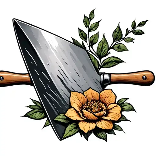 Trowel tattoo design idea