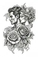1st wedding anniversary  tattoo design idea